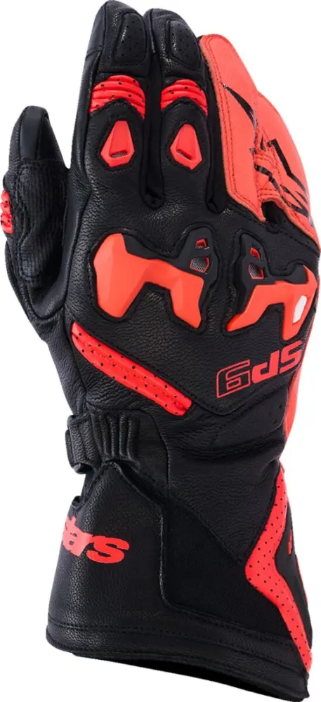 ALPINESTARS (ROAD) - GLOVE SP-9 BLACK/RED FLUO S - 33101132