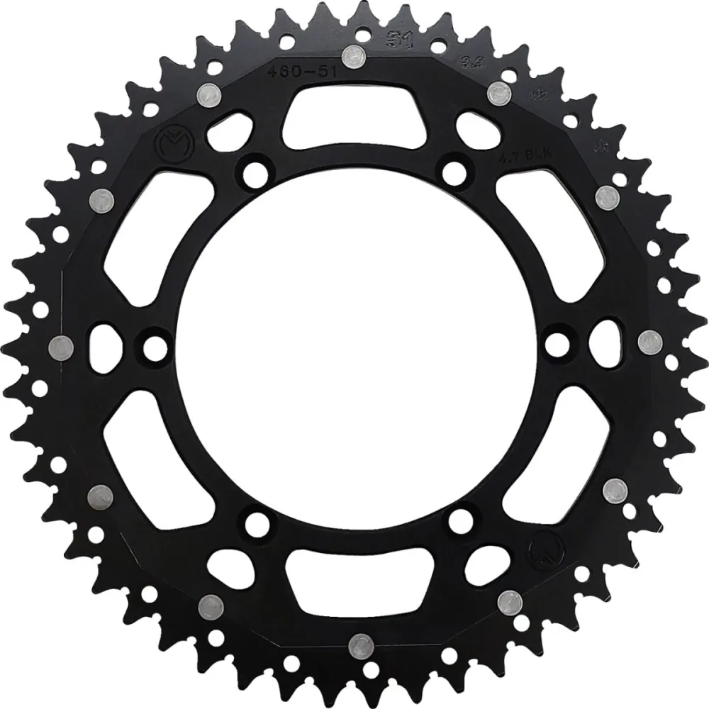 MOOSE OFFROAD HARD-PARTS - SPROCKET DUAL MSE 51 BK - 12101496