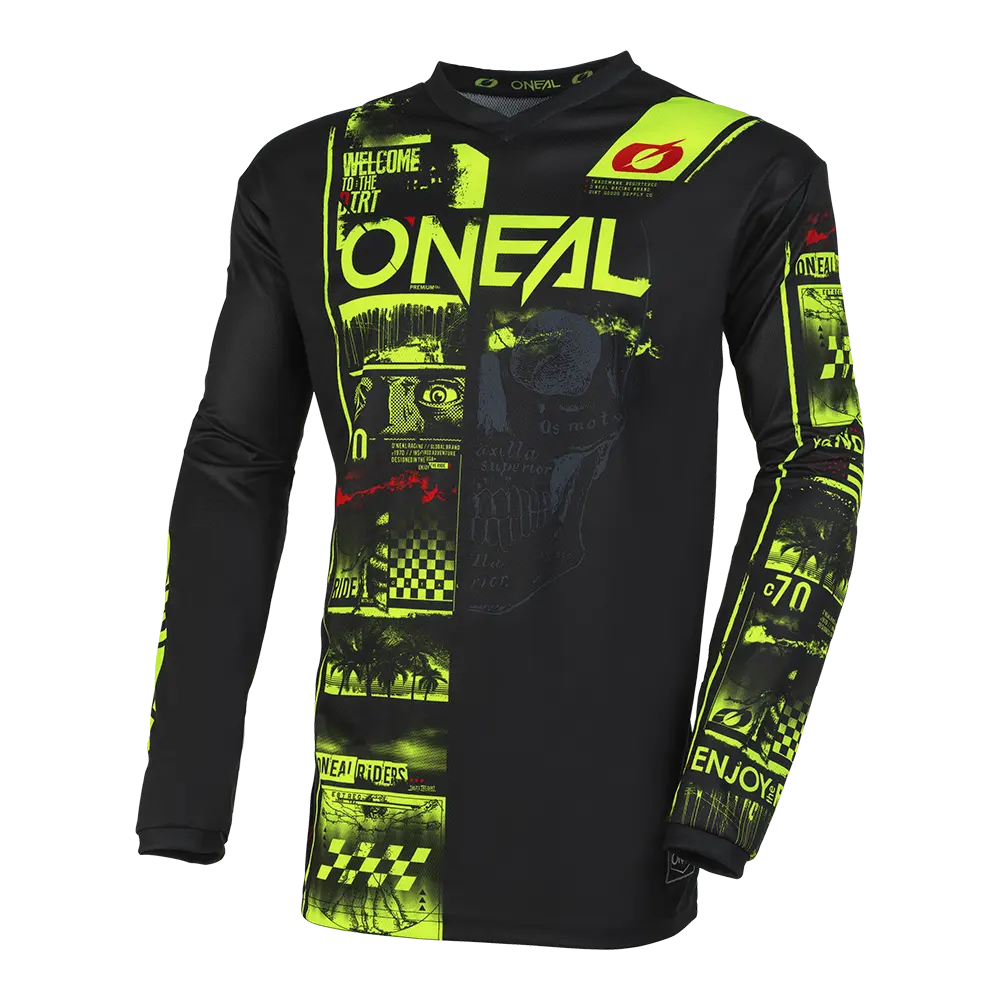 ONEAL - ELEMENT Jersey ATTACK black/neon yellow S - E004-422