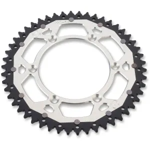 MOOSE OFFROAD HARD-PARTS - SPROCKET DUAL MSE KAW 52T SILV - 12101533