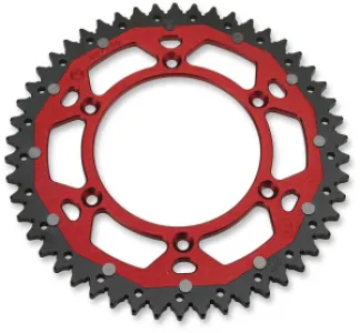 MOOSE OFFROAD HARD-PARTS - SPROCKET DUAL MSE BETA 50T RED - 12101542