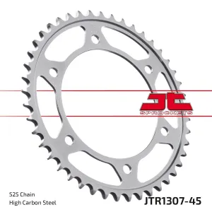 JT SPROCKETS - SPROCKET REAR 45T 525 BLK - 12101584