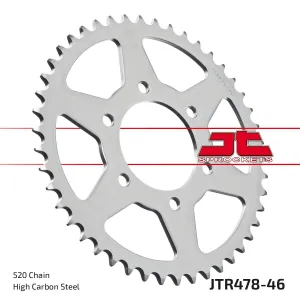 JT SPROCKETS - SPROCKET REAR 46T 520 BLK - 12101664