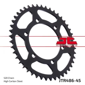 JT SPROCKETS - SPROCKET REAR 45T 520 BLK - 12101669