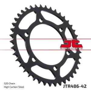 JT SPROCKETS - SPROCKET REAR 42T 520 BLK - 12101667