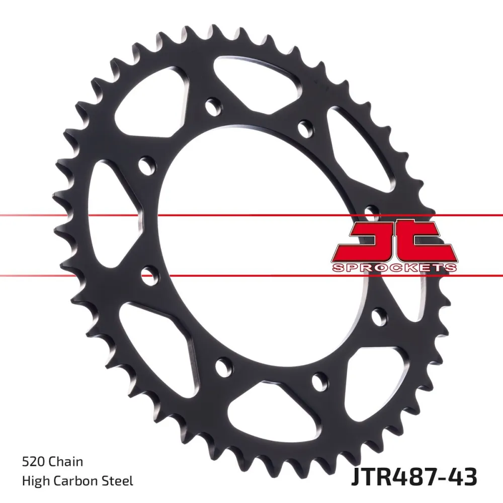 JT SPROCKETS - SPROCKET REAR 43T 520 BLK - 12101670