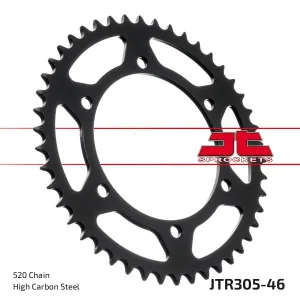 JT SPROCKETS - SPROCKET REAR 46T 520 BLK - 12101731
