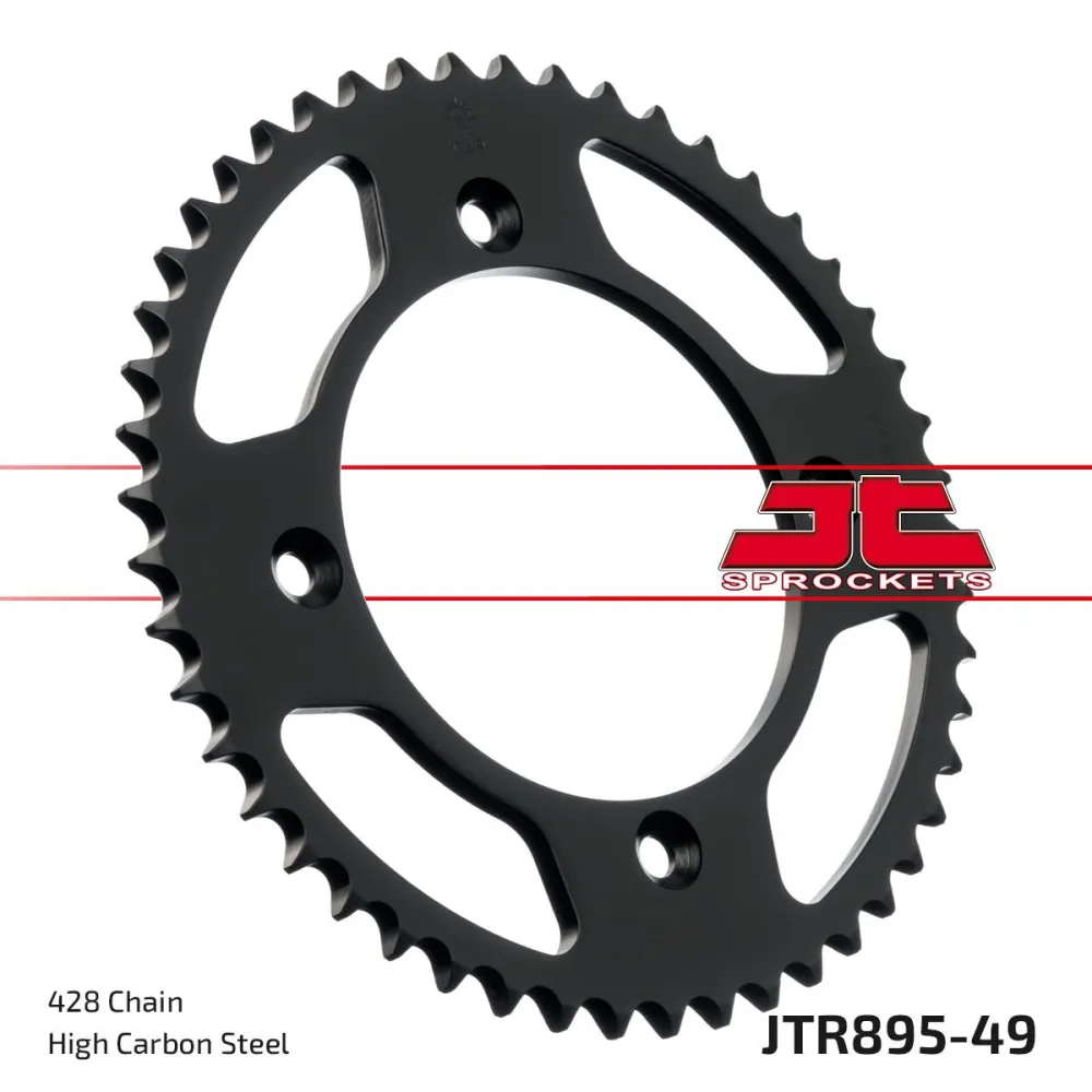 JT SPROCKETS - SPROCKET REAR 49T 428 BLK - 12101713