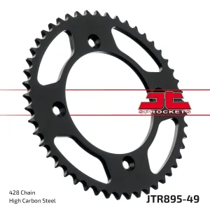 JT SPROCKETS - SPROCKET REAR 49T 428 BLK - 12101713