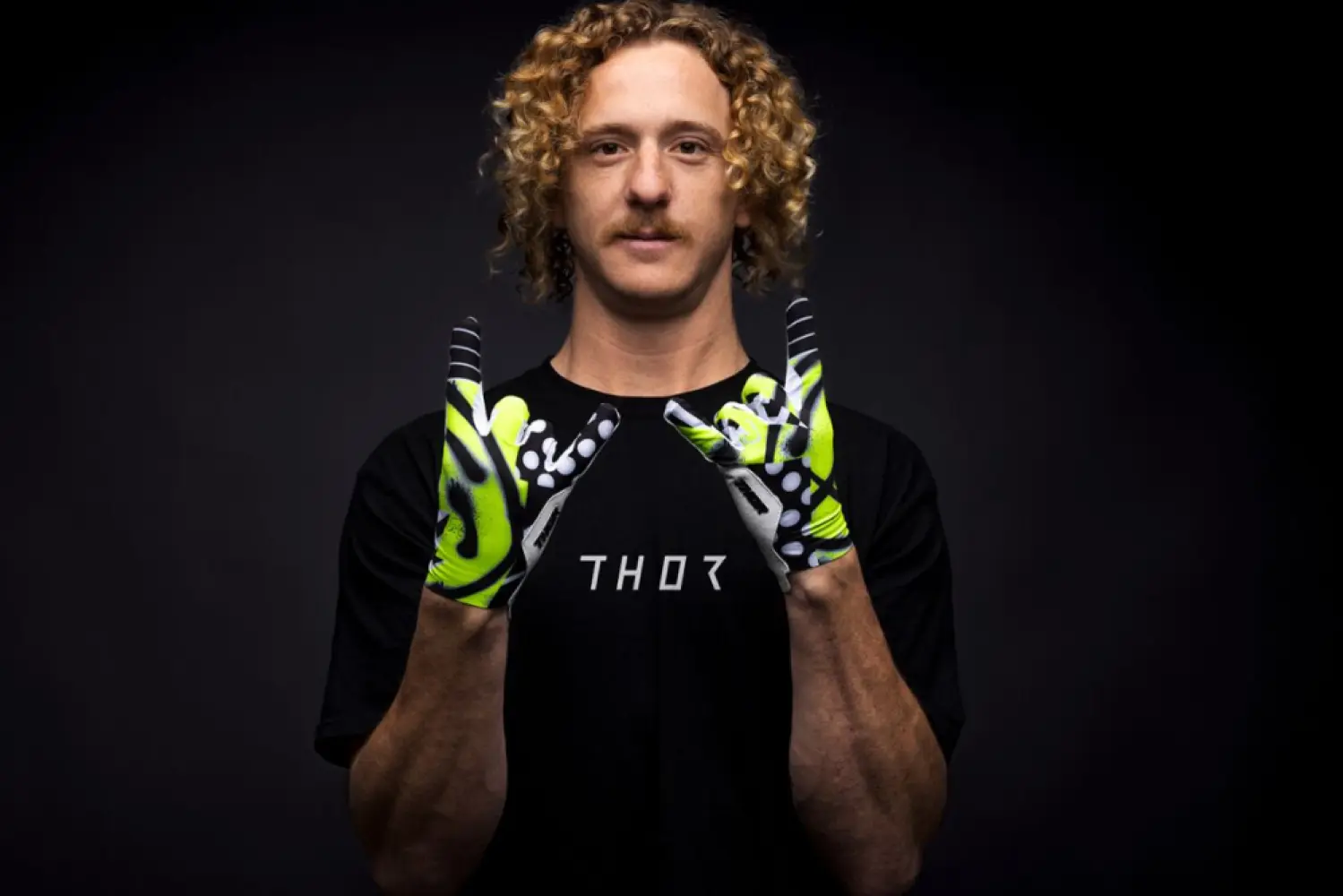 THOR - GLOVES SPORTMODE ANARCHY BLACK - 33308554