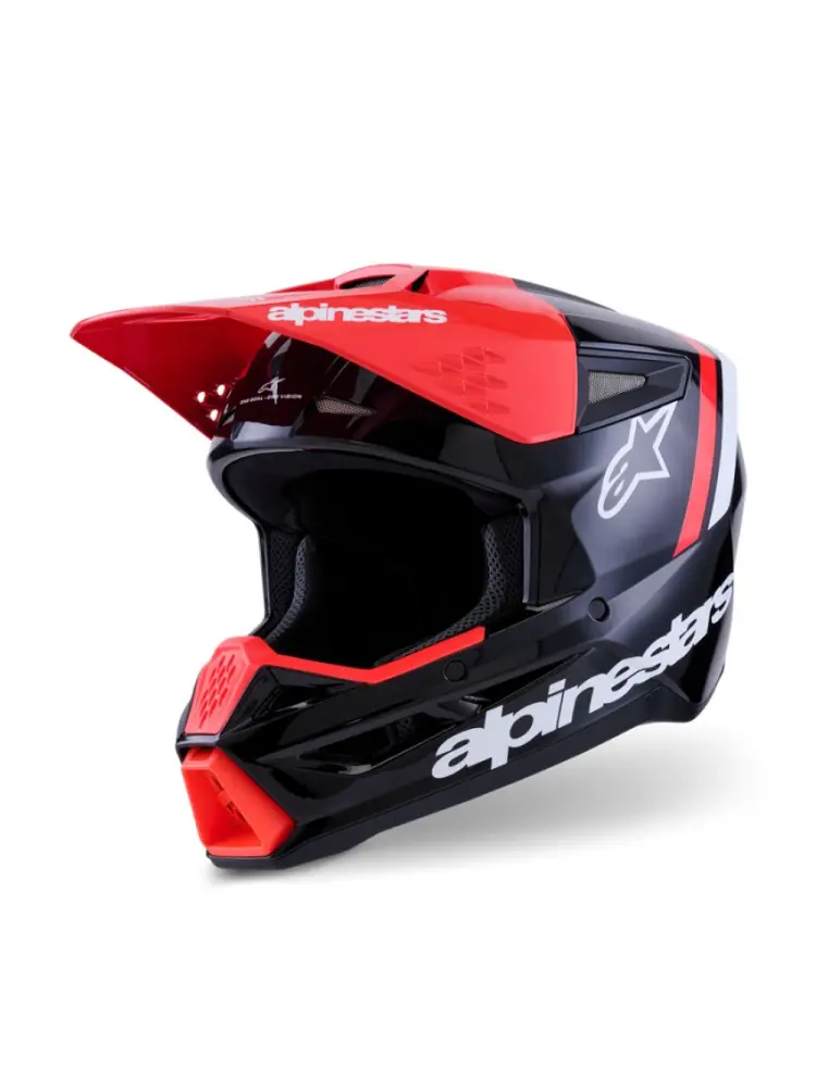 ALPINESTARS(MX) - HELMET SM3 RADIUM BLK/RED/WH