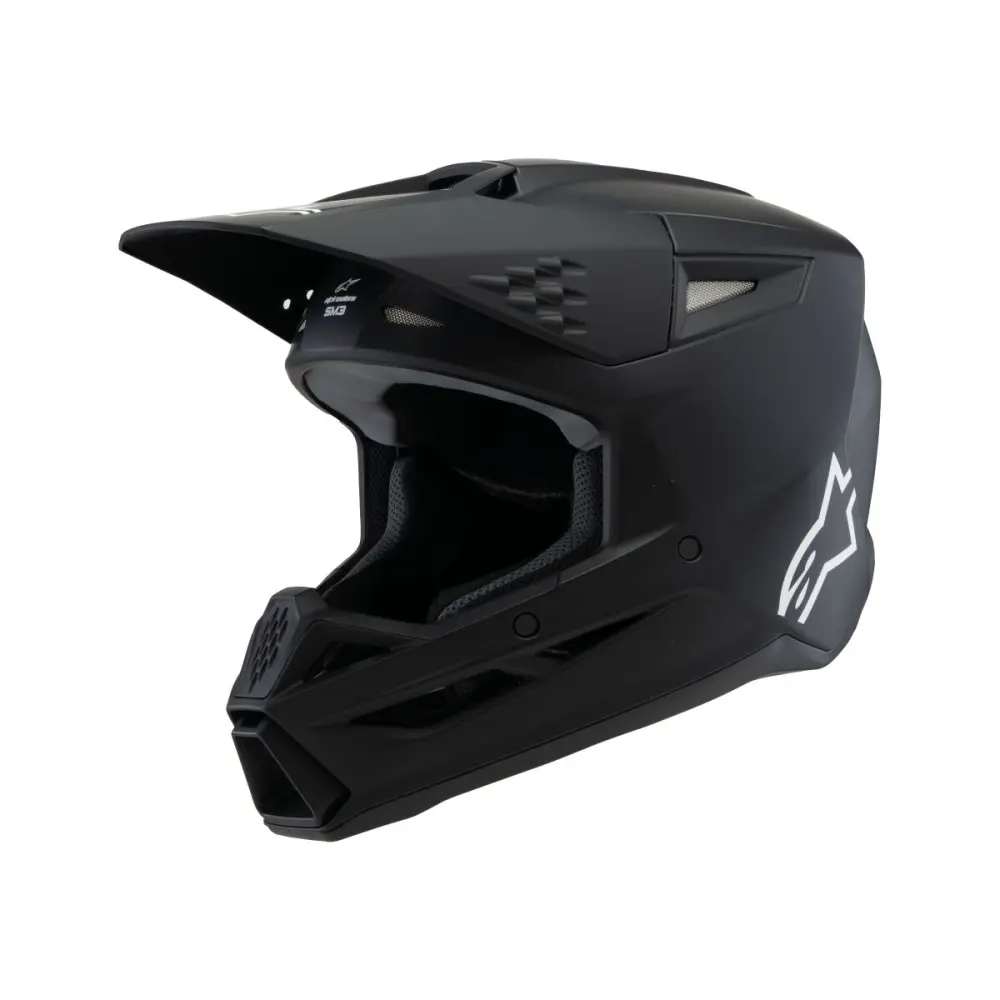 ALPINESTARS(MX) - HELMET YTH SM3 SOLID BLACK YL - 01111673