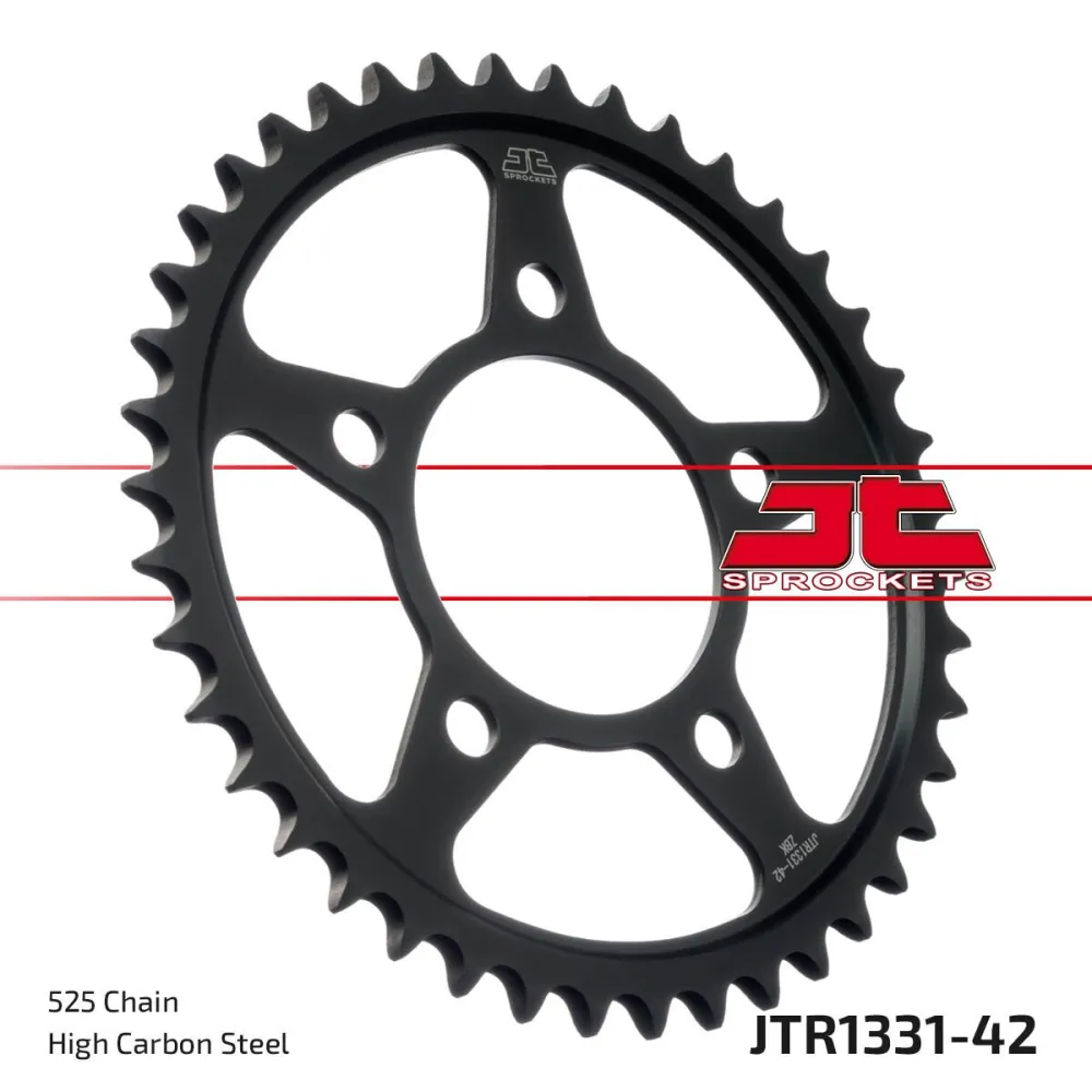 JT SPROCKETS - SPROCKET REAR 42T 525 BLK - 12102477