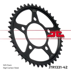 JT SPROCKETS - SPROCKET REAR 42T 525 BLK - 12102477