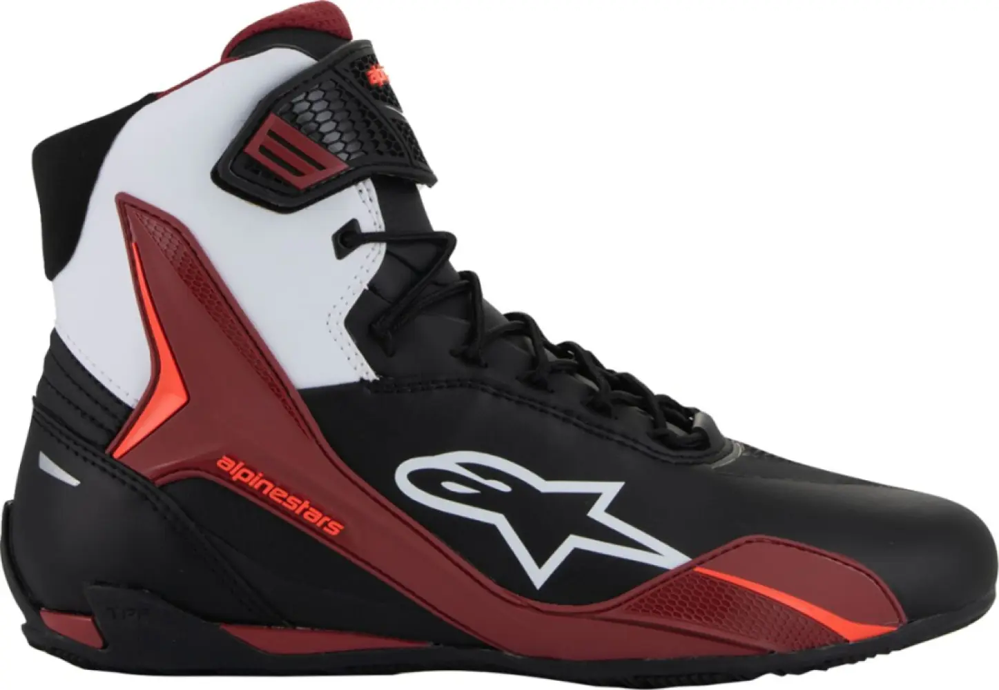 ALPINESTARS (ROAD) - SHOES FASTER-4 BK/WH/DK RD 11 - 34053819