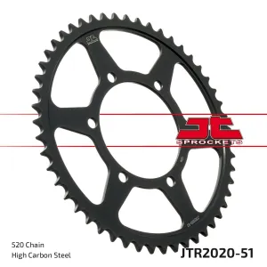 JT SPROCKETS - SPROCKET REAR 51T 520 - 12102794