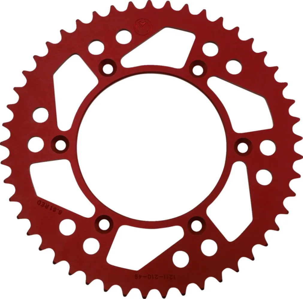 MOOSE OFFROAD HARD-PARTS - SPROCKET ALU MSE HON 49T RED - 12111634