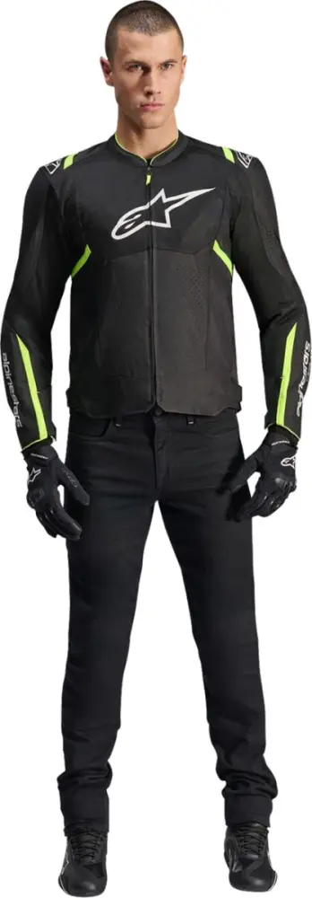ALPINESTARS (ROAD) - JACKET T-SPS AIR V2 BLK/YEL 3X - 28207133