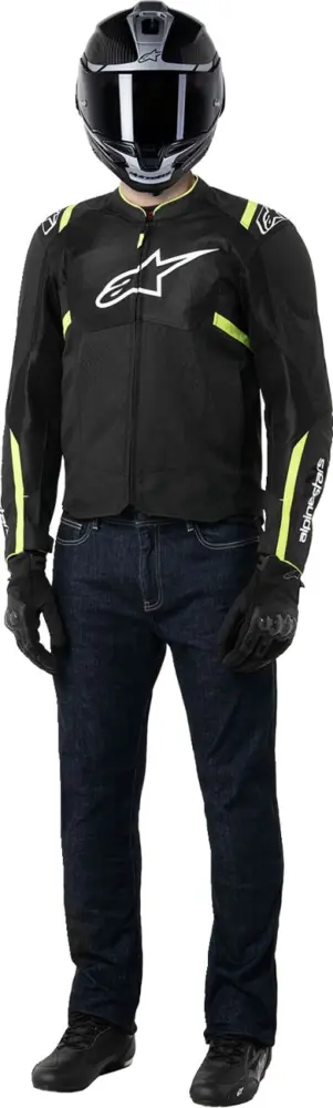 ALPINESTARS (ROAD) - JACKET T-SPS AIR V2 BLK/YEL 4X - 28207134