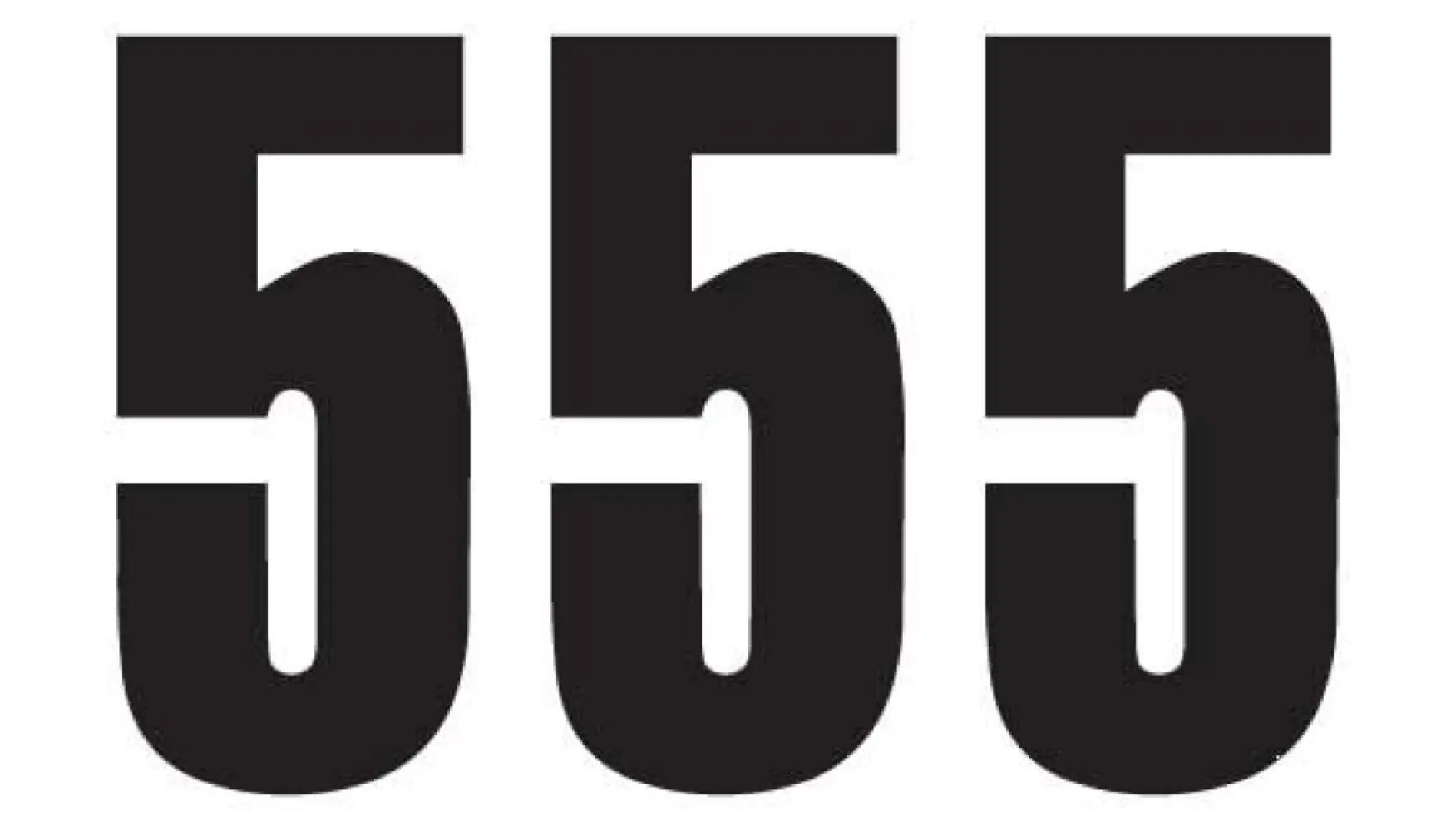 BLACKBIRD RACING - NUMBER #5 13X7CM BK - 43100743