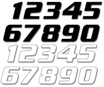 BLACKBIRD RACING - NUMBER #0 16x20CM BK - 43100778