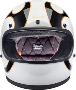 BILTWELL - HELMET GRINGO W/B FLAM XS - 010116332
