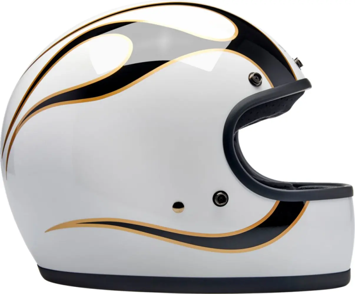 BILTWELL - HELMET GRINGO W/B FLAM 2X - 010116585