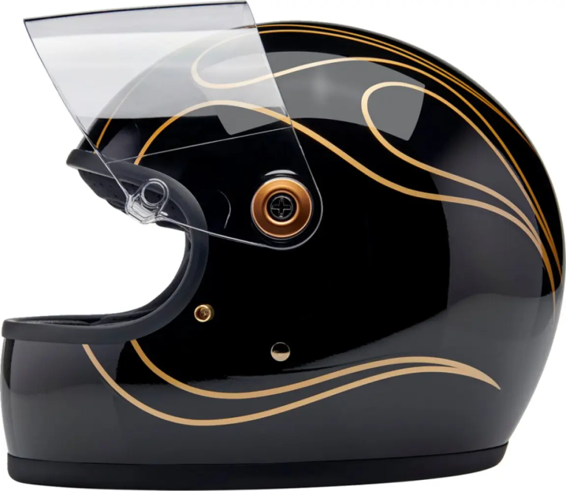 BILTWELL - HELMET GRINGO S GLOSS BLACK FL - 010116616