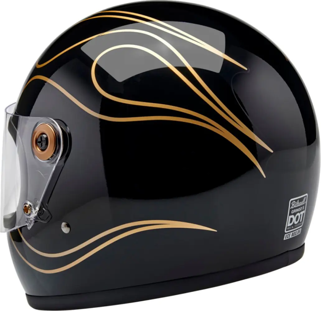 BILTWELL - HELMET GRINGO S GLOSS BLACK FL - 010116619