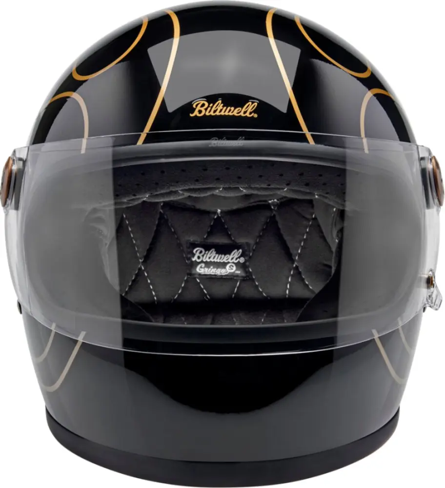 BILTWELL - HELMET GRINGO S GLOSS BLACK FL - 010116619