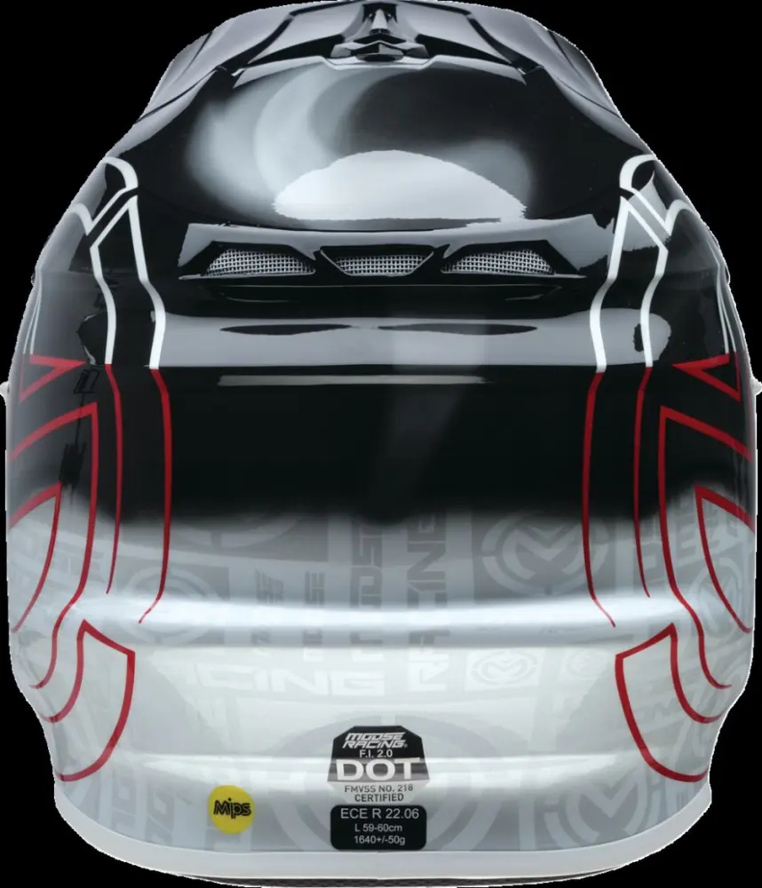 MOOSE OFFROAD SOFT-GOODS - HLM FIMIPS 2.0 DCET BK/RD SM - 01107990
