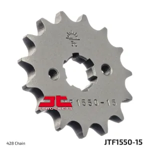 JT SPROCKETS - SPROCKET FRONT 15T 428 - 12121315