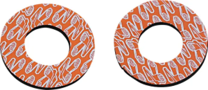 RENTHAL - GRIP DONUTZ WHT/ORG - 06302085