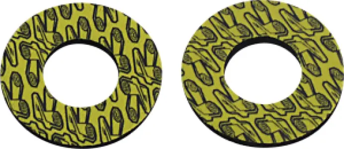 RENTHAL - GRIP DONUTZ BLK/YELL - 06302086