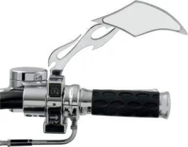 DRAG SPECIALTIES - MIRROR GOTH/FLAME RIGHT - 06400036
