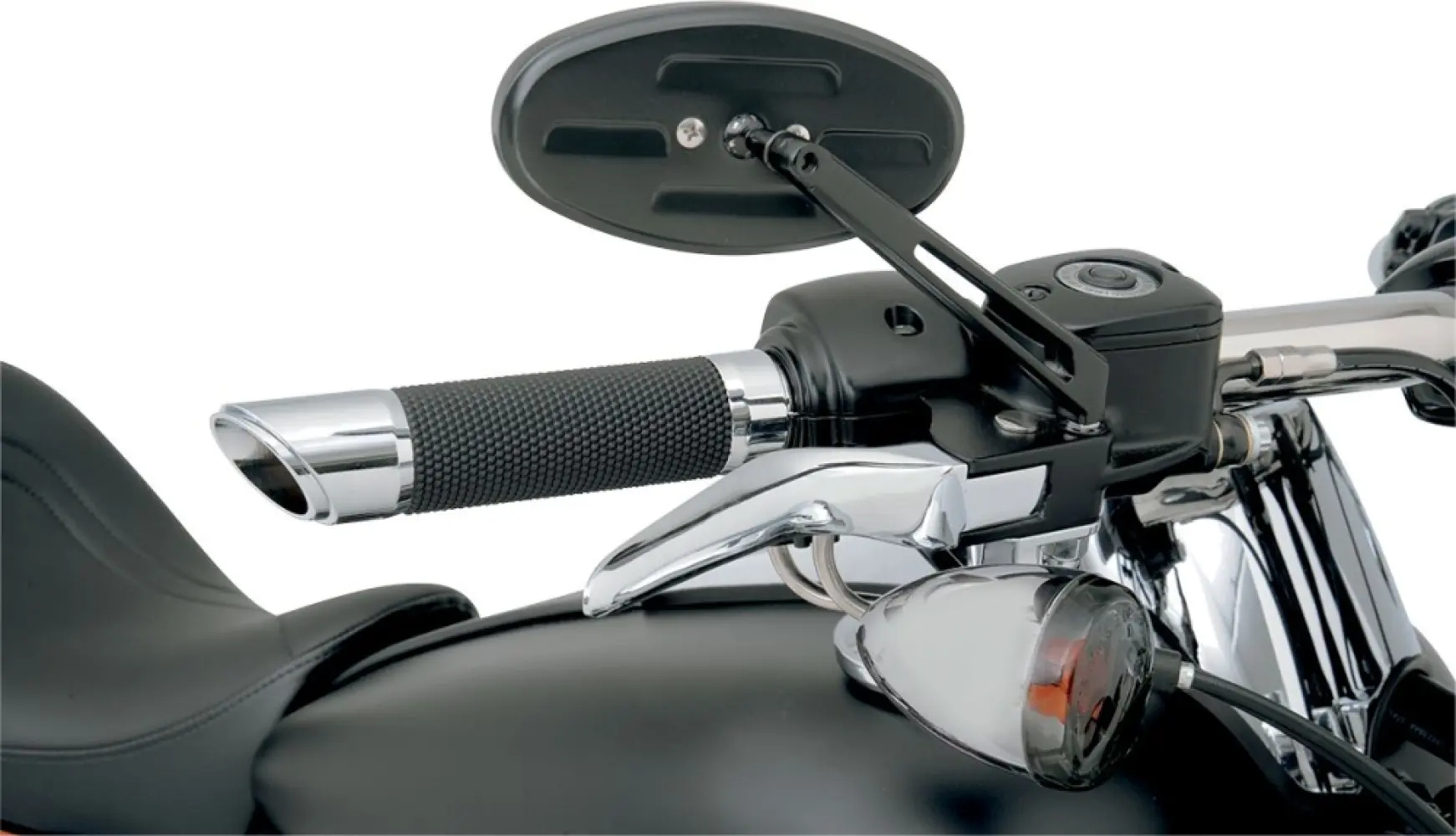 DRAG SPECIALTIES - MIRROR STEALTH II BLK - 06400286
