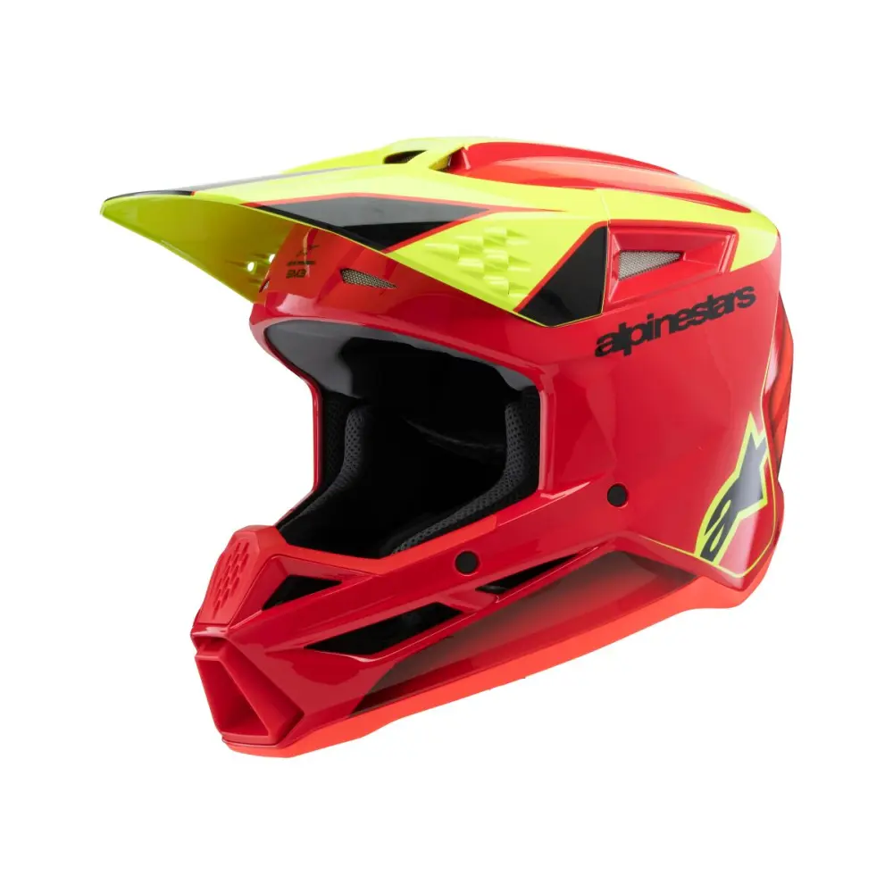 ALPINESTARS(MX) - HELMET YTH SM3 FRAY RD/YL/BK Y