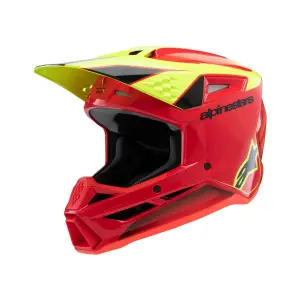 ALPINESTARS(MX) - HELMET YTH SM3 FRAY RD/YL/BK Y