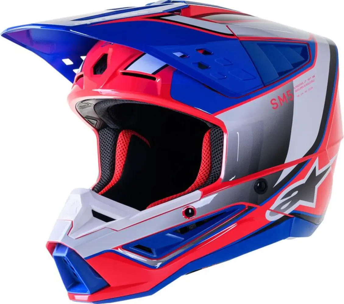 ALPINESTARS(MX) - HELMET SM5 SAIL PK/BL