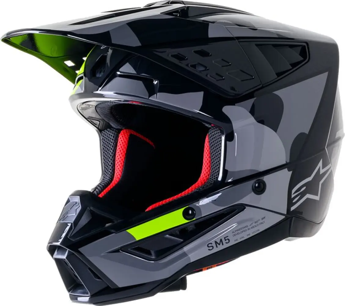 ALPINESTARS(MX) - HELMET SM5 ROV2 GY/YLW