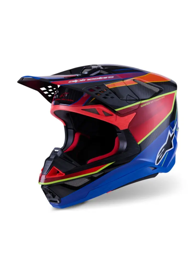 ALPINESTARS(MX) - HELMET S-M10 ERA BLUE/RED/YL