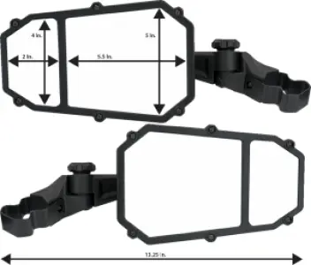 MOOSE OFFROAD FOUR WHEEL - MIRROR SIDE ELITE PRO PR - 06401689