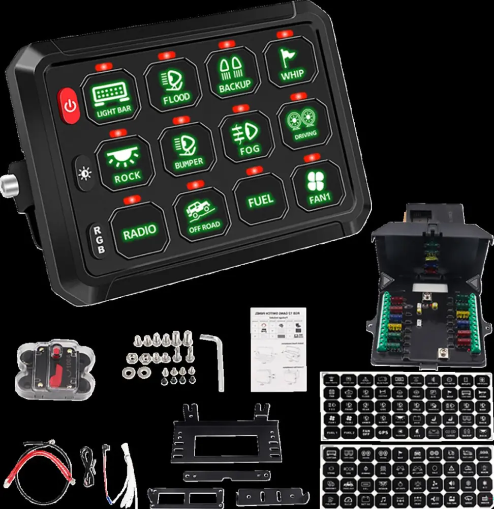 MOOSE OFFROAD HARD-PARTS - UNIVERSAL GANG SWITCH 12 PANEL - 06160435