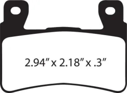 EBC - BRAKE PAD SINTERED HH - FA296HH