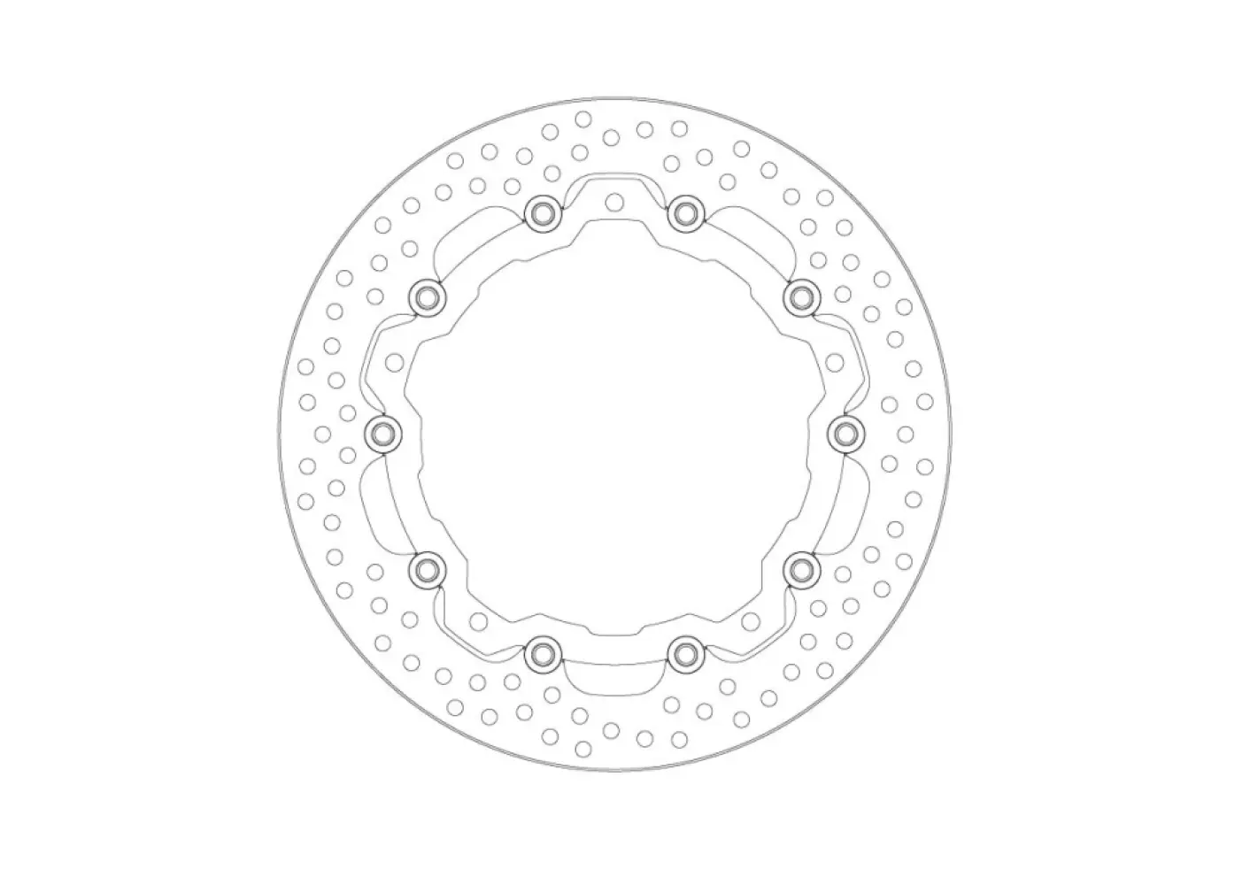 MOTO-MASTER - BRAKE DISC HALO FLOAT FT - 17104880