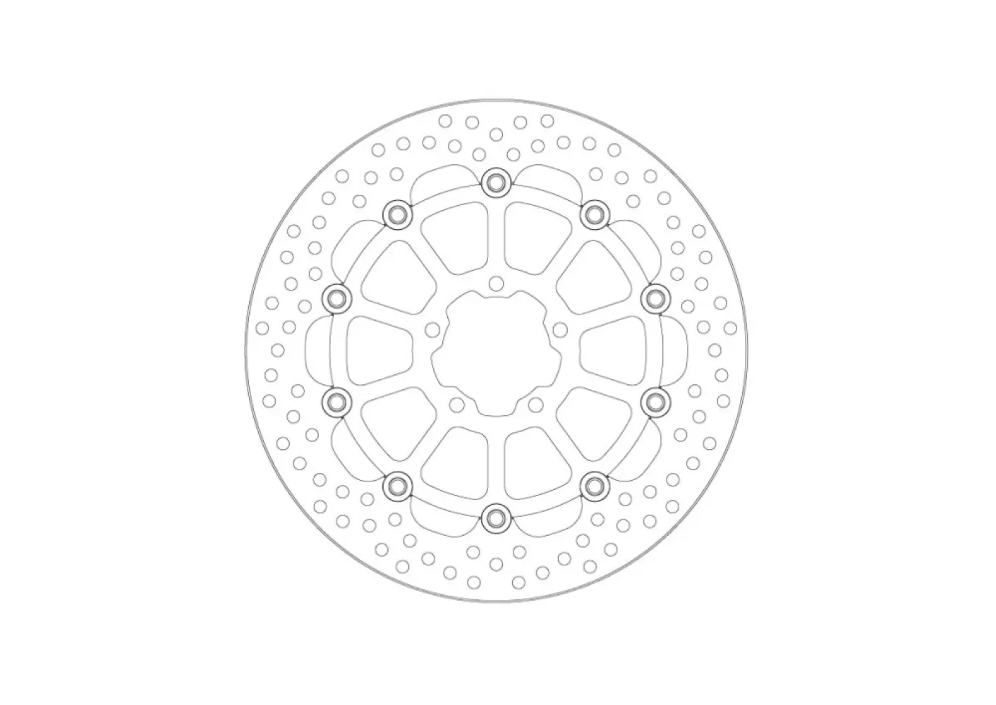 MOTO-MASTER - BRAKE DISC HALO FLOAT FT - 17104878