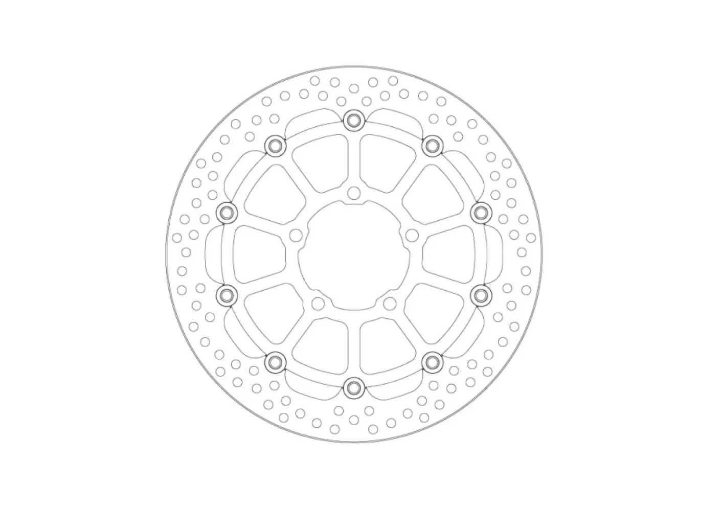 MOTO-MASTER - BRAKE DISC HALO FLOAT FT - 17104881