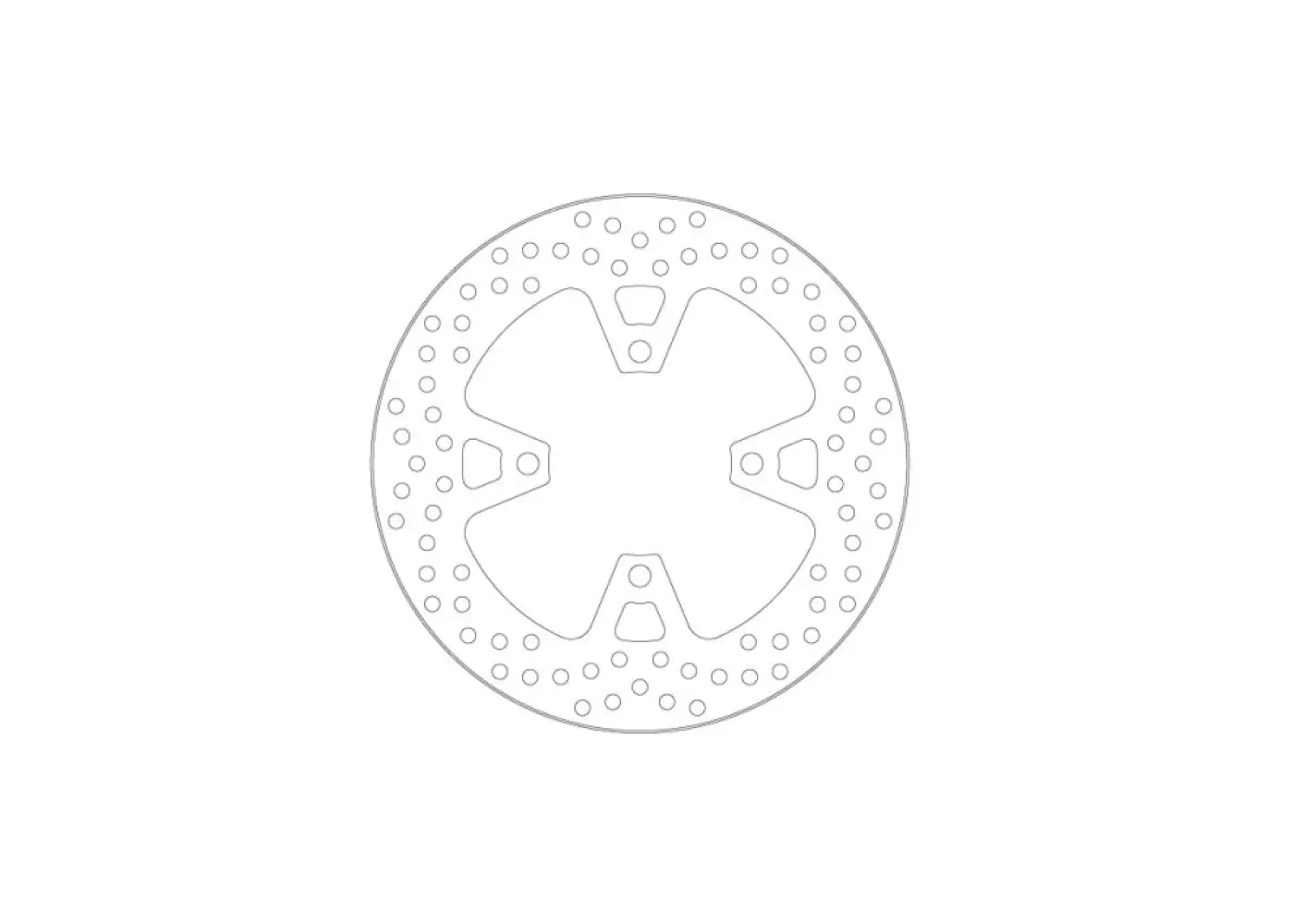 MOTO-MASTER - BRAKE DISC HALO REAR - 17104889