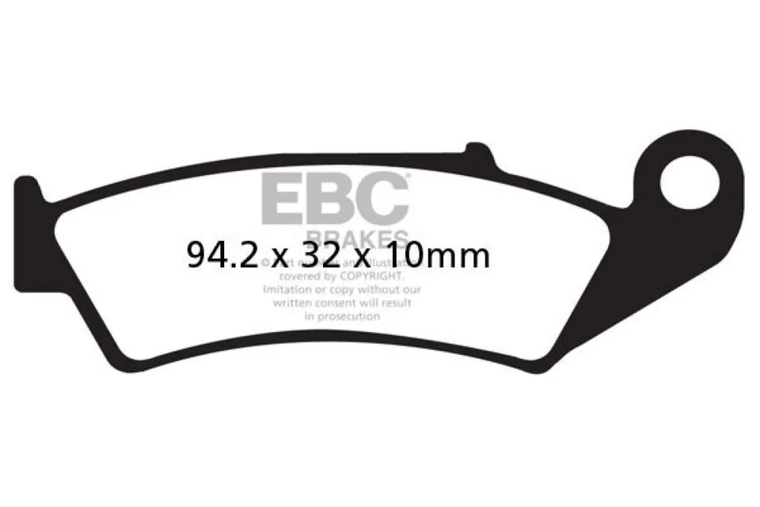 EBC - BRAKE PAD FA SER ORGANIC - 17200007
