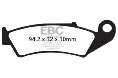 EBC - BRAKE PAD FA SER ORGANIC - 17200007